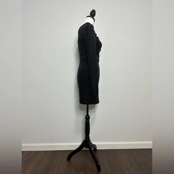 RTA Angel Dust Metallic Velvet Bodycon Dress - Picture 9 of 11